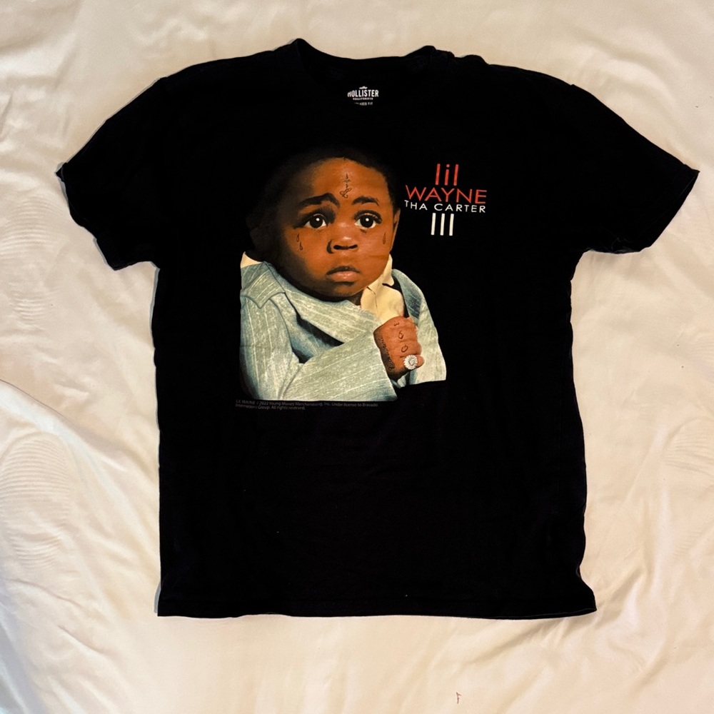 Hollister Black Graphic Kids T-Shirt